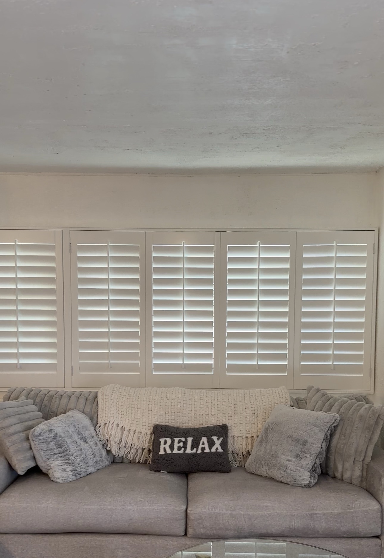 Single Panel to left with post then Bifold Shutters to right shutters